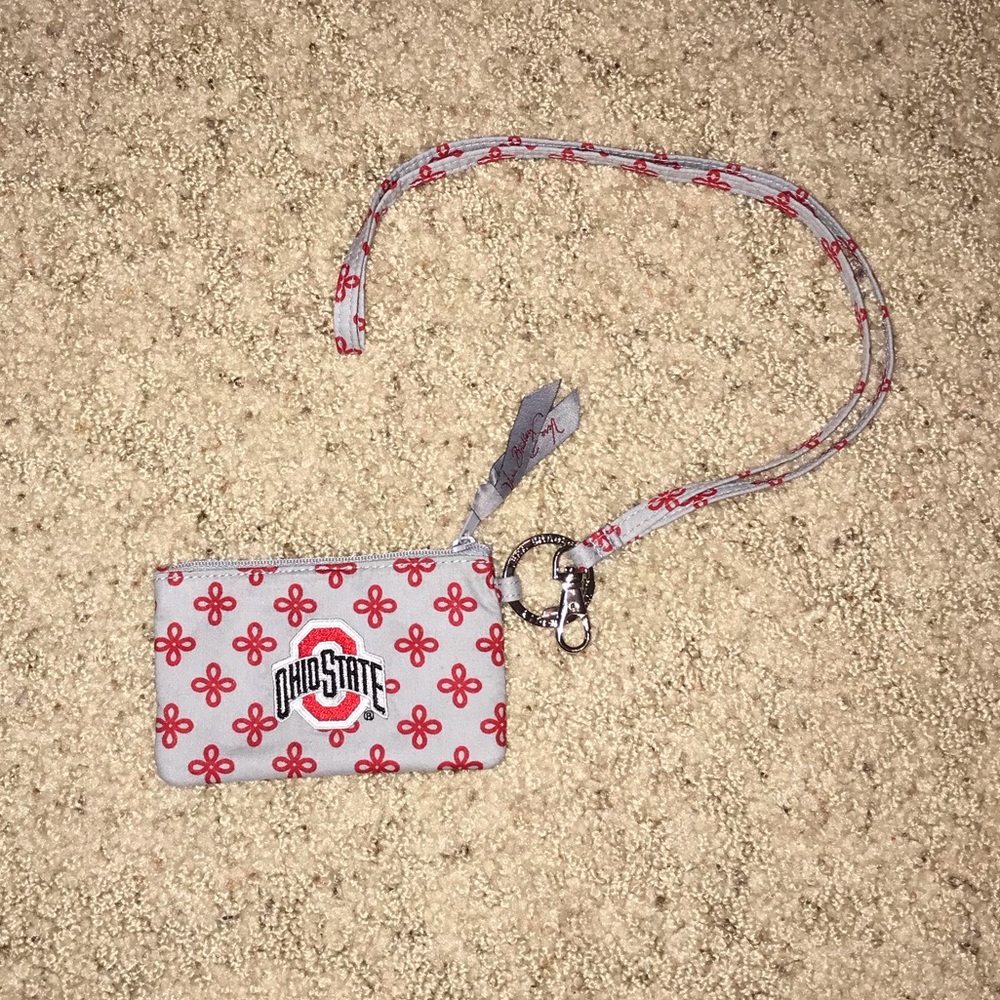 Ohio State Vera Bradley Lanyard and Zip-ID